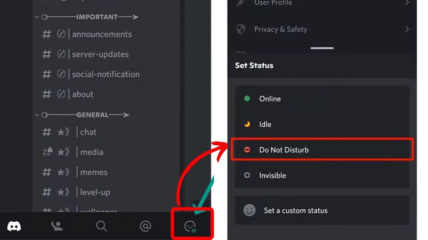 How to Turn on Do Not Disturb on Discord Mobile