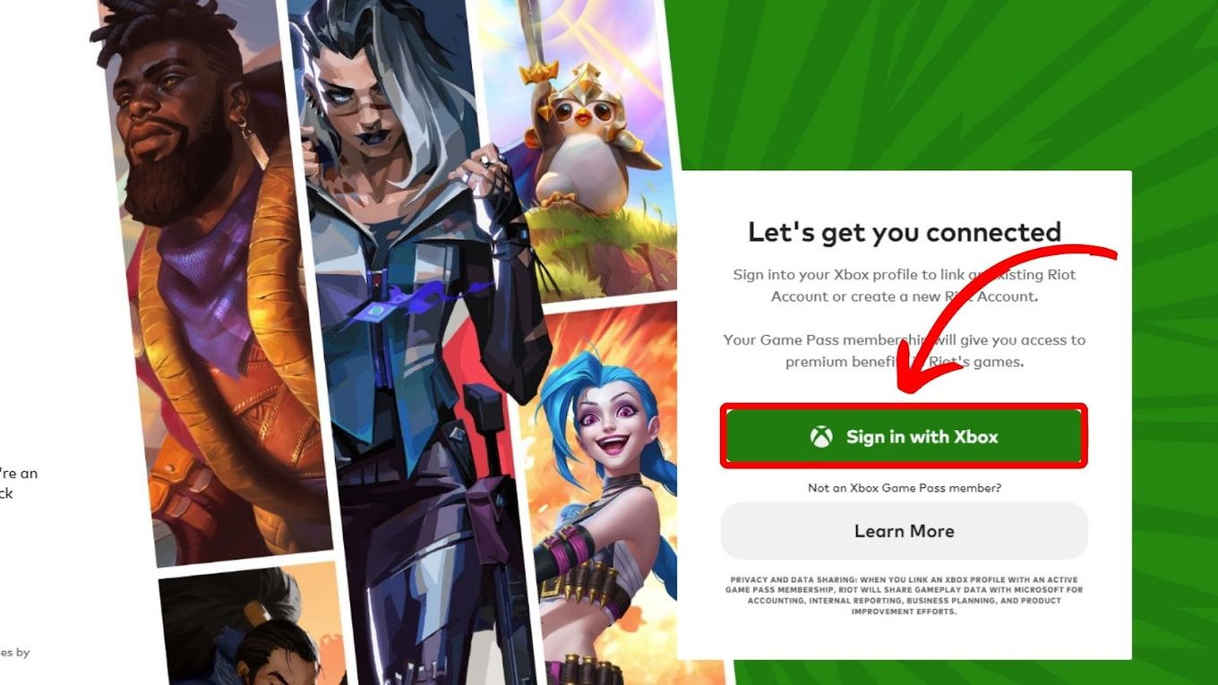 Link Xbox Profil Play Valorant na Xbox Game Pass