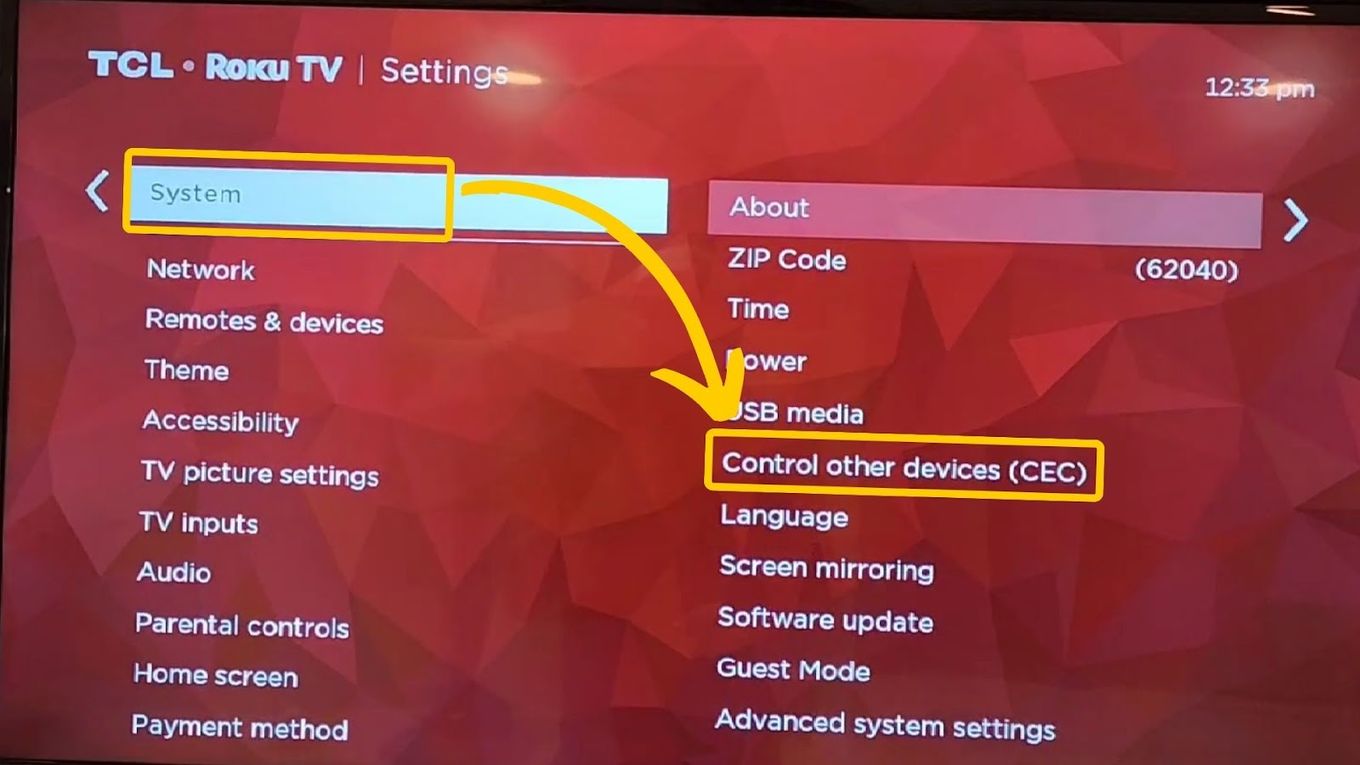 How to Setup Roku TV HDMI-CEC