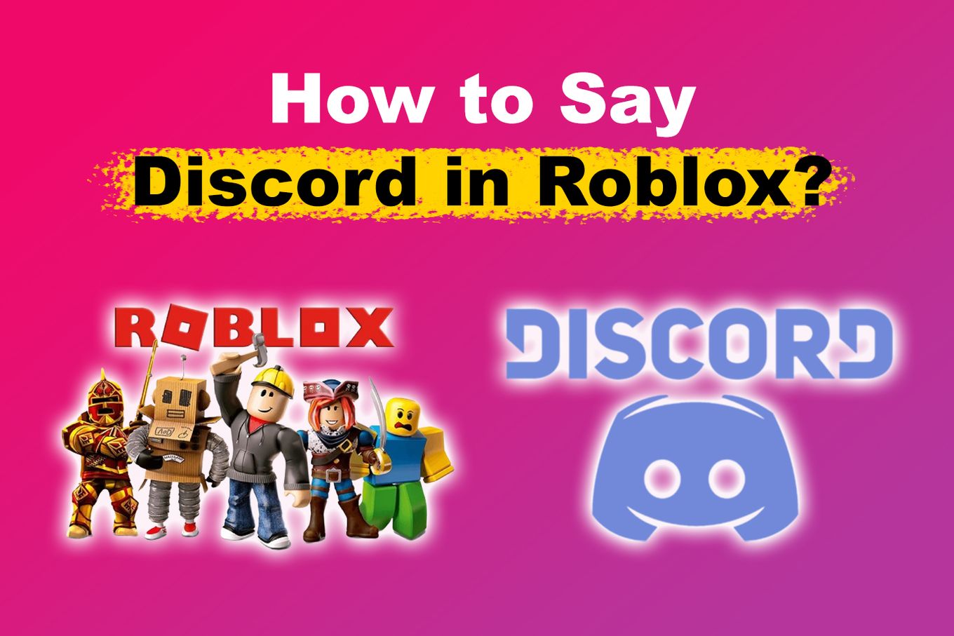 How to say Discord in Roblox