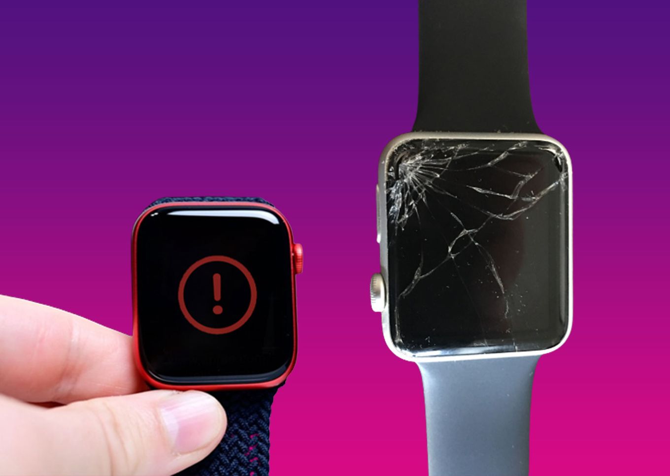 Apple Watch Blinking Apple Logo - Damaged Hardware