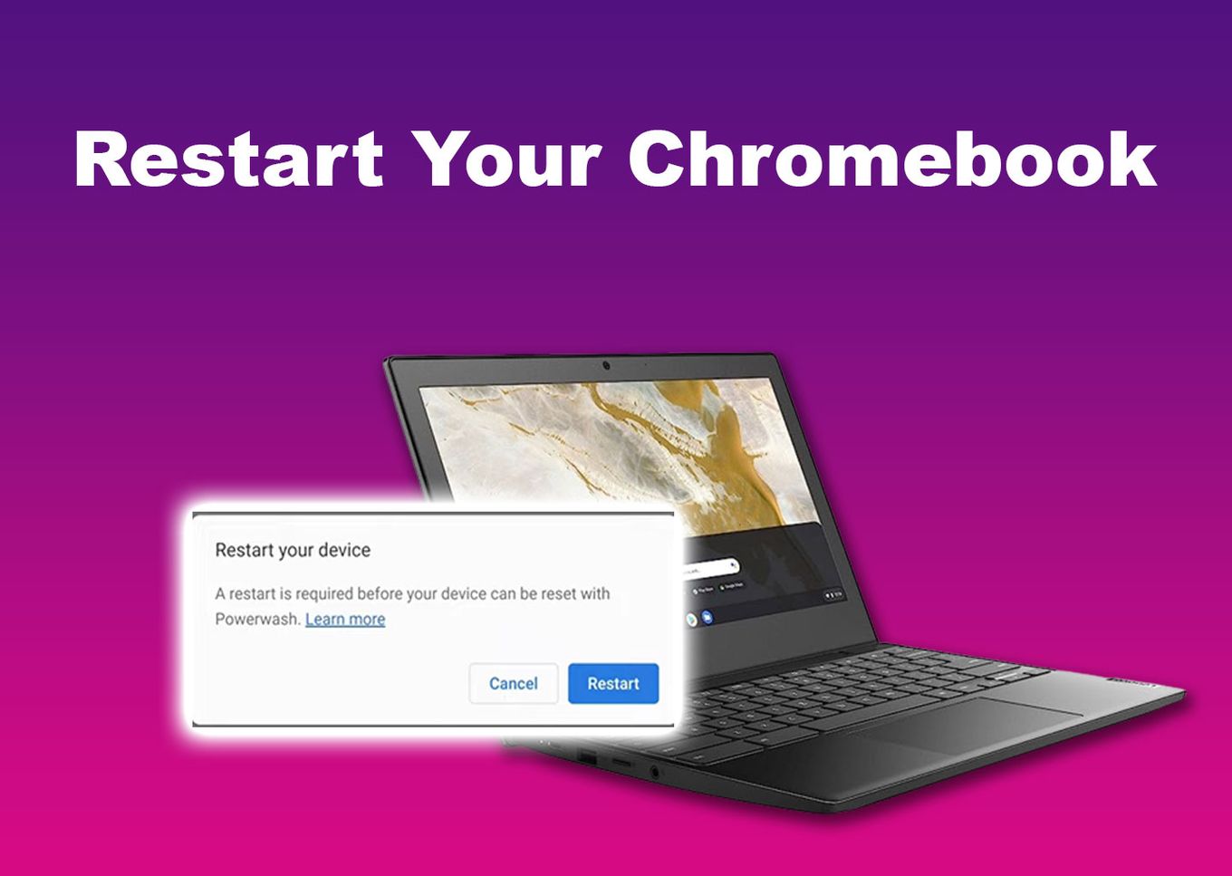 How to Unlock Chromebook Keyboard by Restarting It