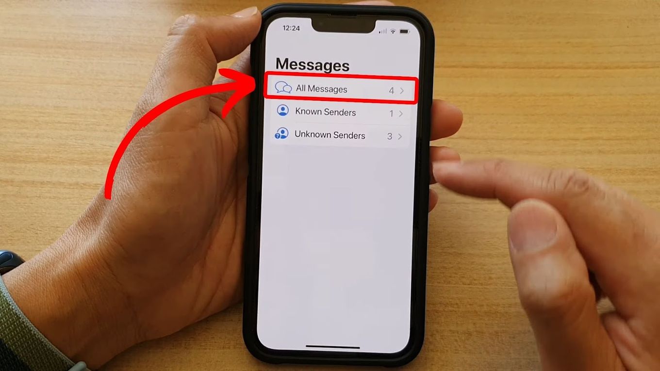 Unblock Contact on iPhone - Select All Messages