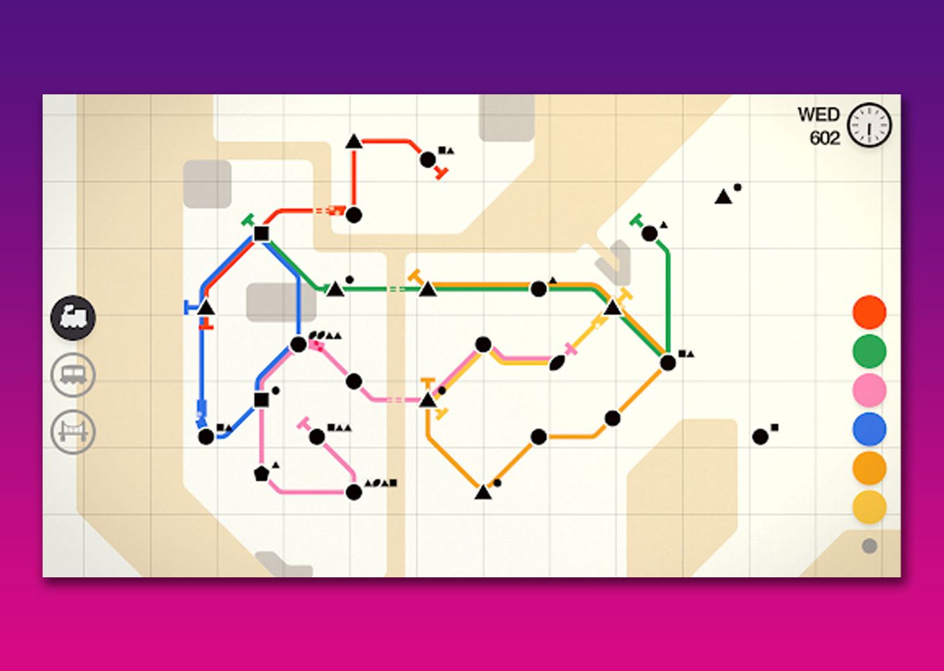 Mini Metro - Game to play with Apple Pencil