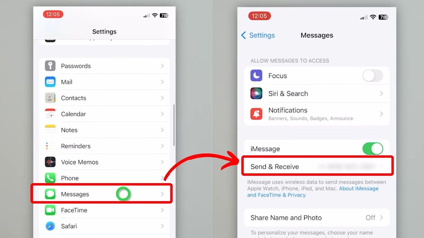 Send and Receive - Text Someone Blocked You on iPhone