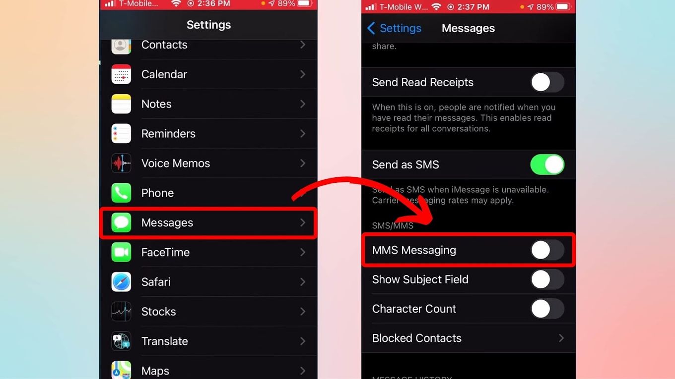 How to Enable MMS on iPhone