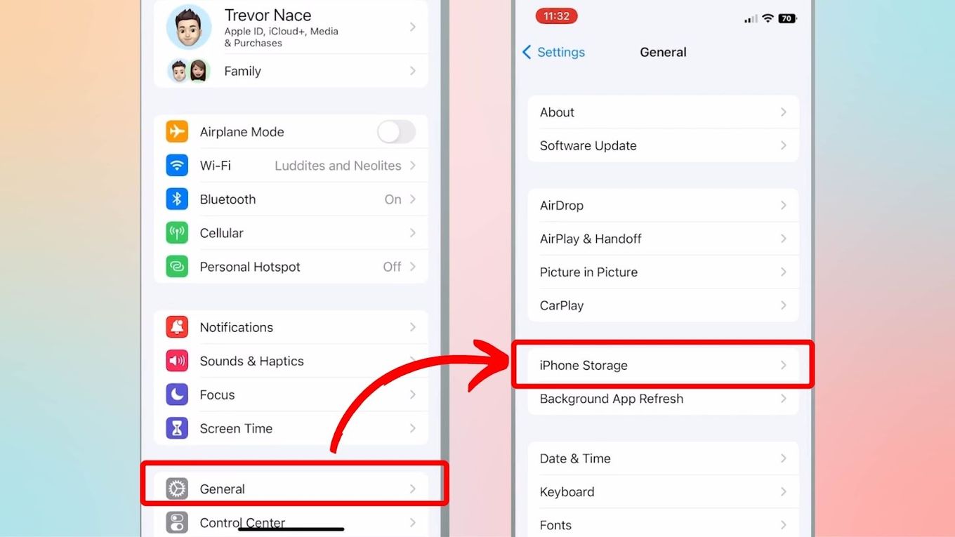 How to Offload App Cache on iPhone