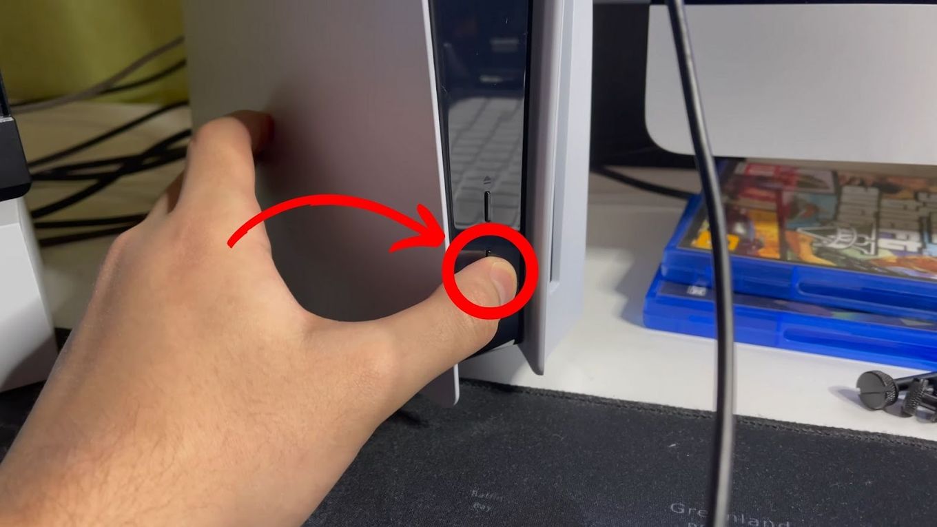 Press the PS5 Power Button - Restart in Safe Mode