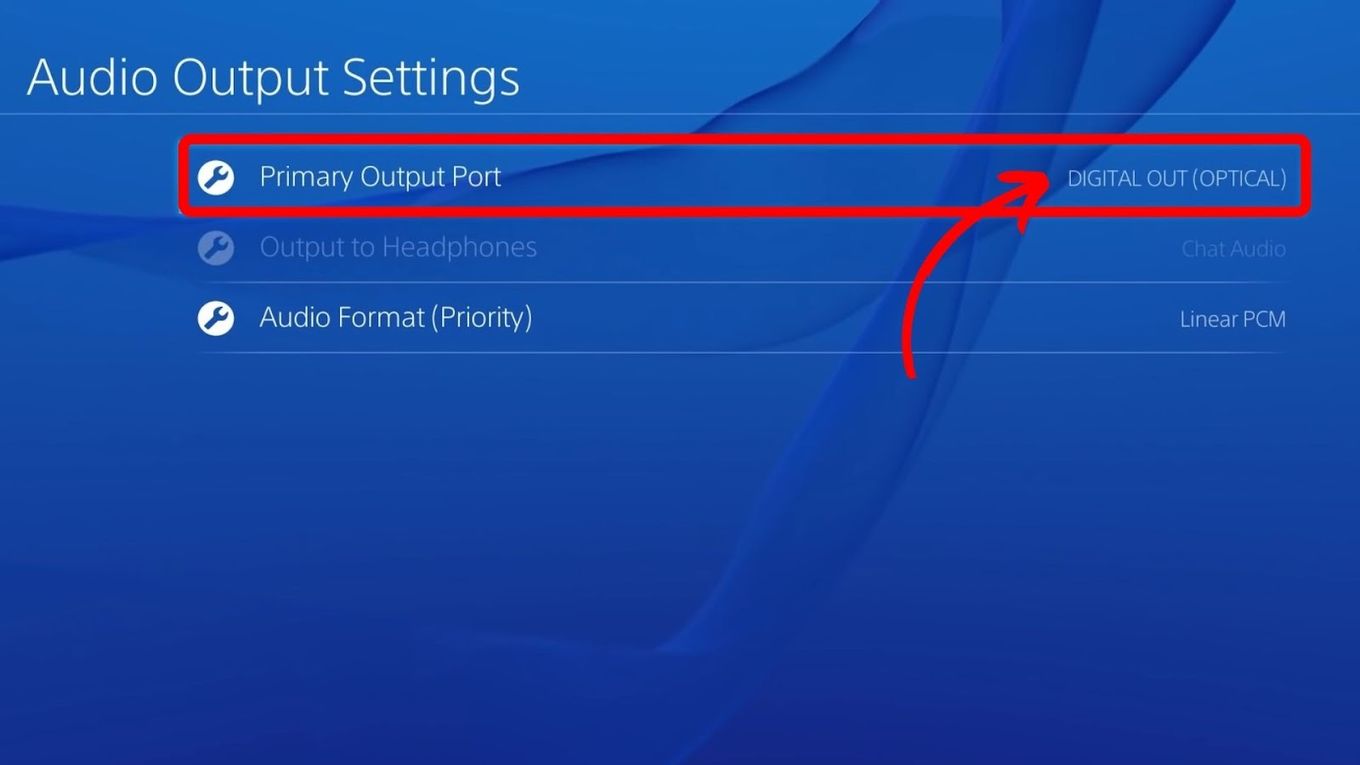 Change PS4 Audio Out - Select Digital Out