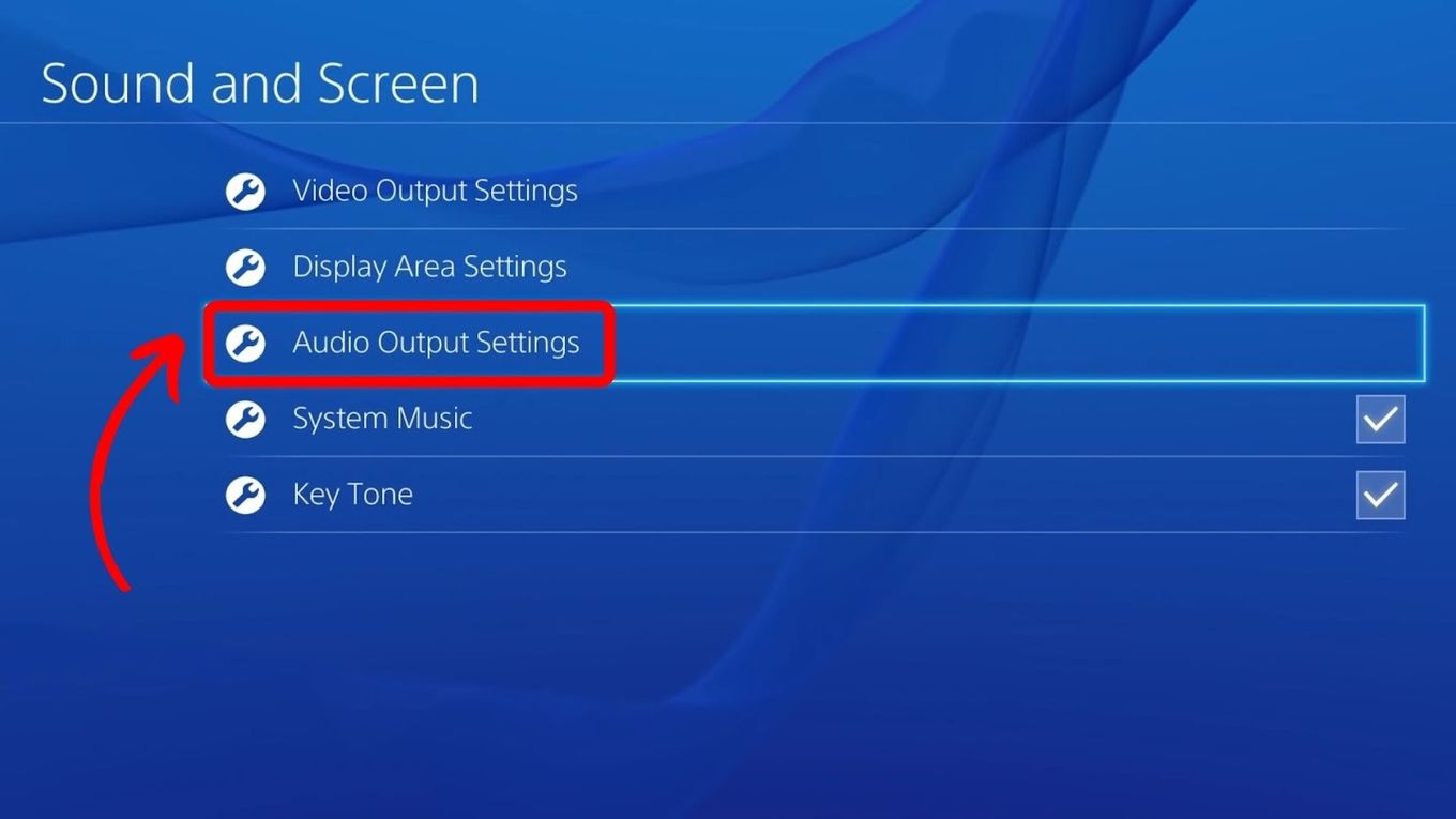 Change PS4 Audio Out - Go To Audio Output Settings