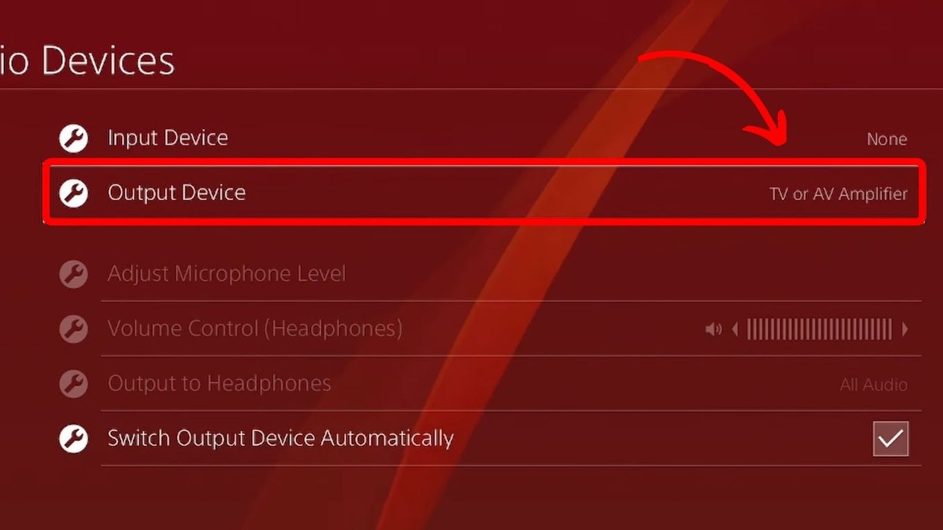 Set Smart TV as an Output Device for PS4