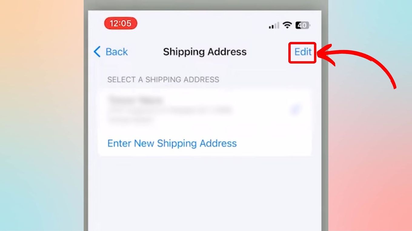 Shipping Address for Apple Pay