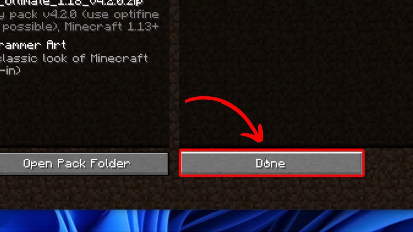 Choose the DangerZone Texture Pack in Minecraft