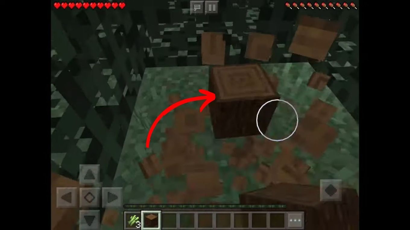 Chop Trees in Minecraft