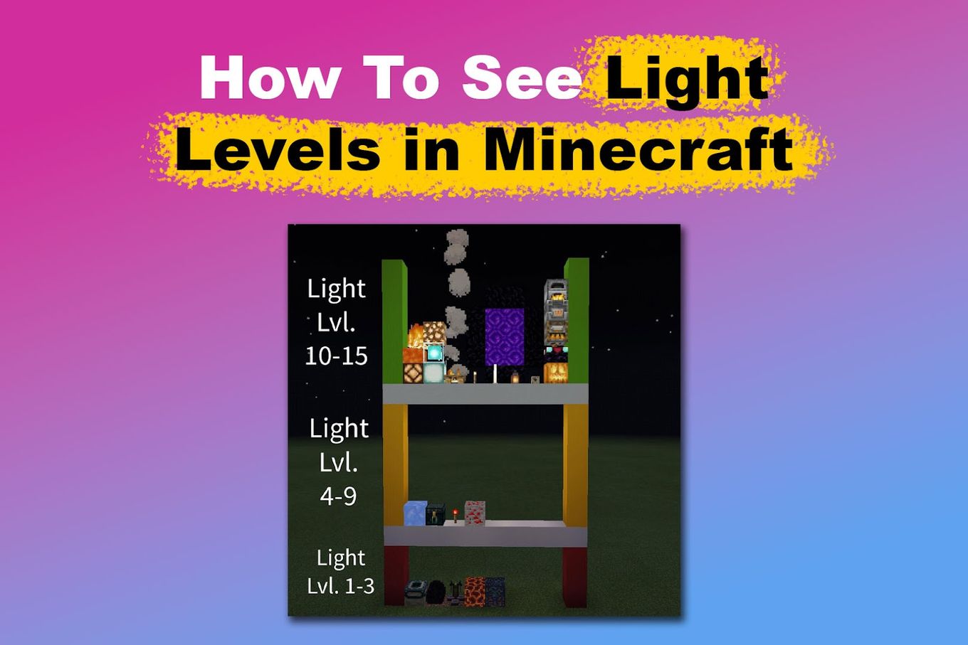 How To See Light Levels in Minecraft