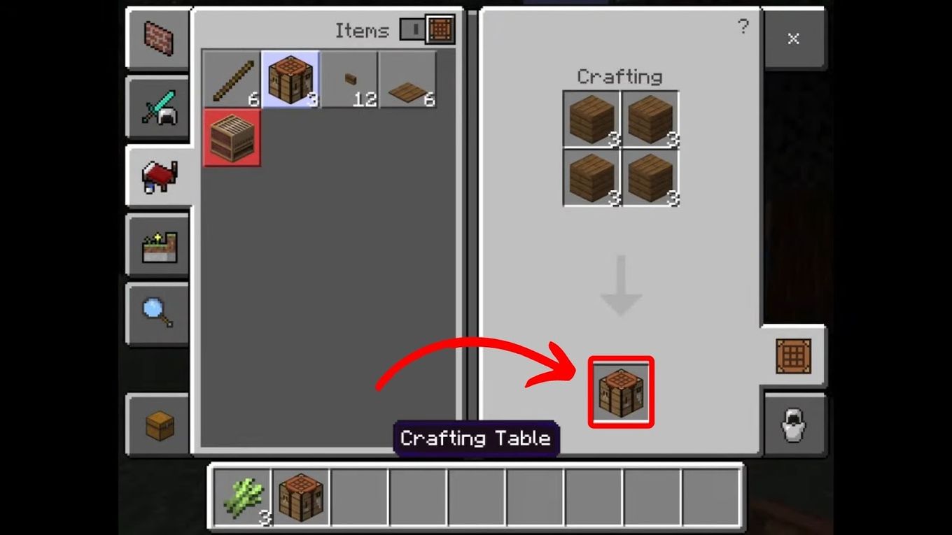Make Crafting Table in Minecraft