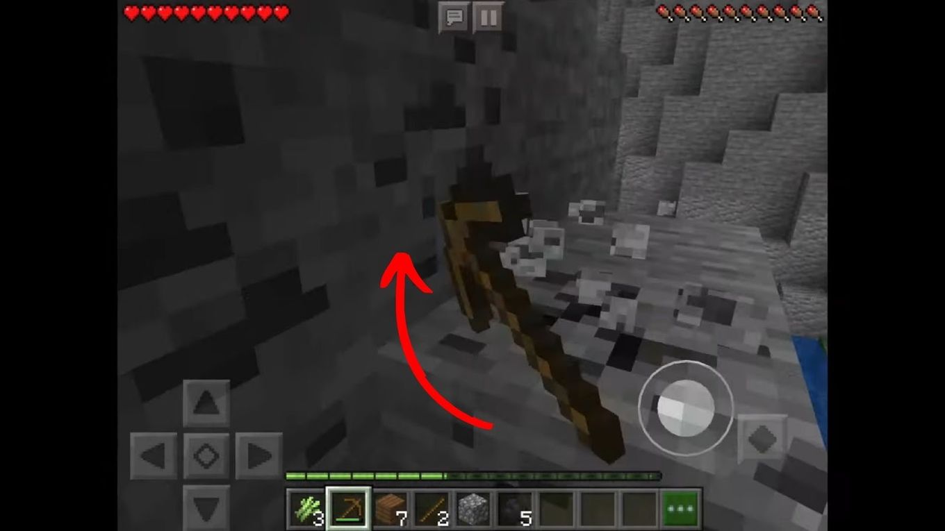 Mine Coal in the Mountains in Minecraft
