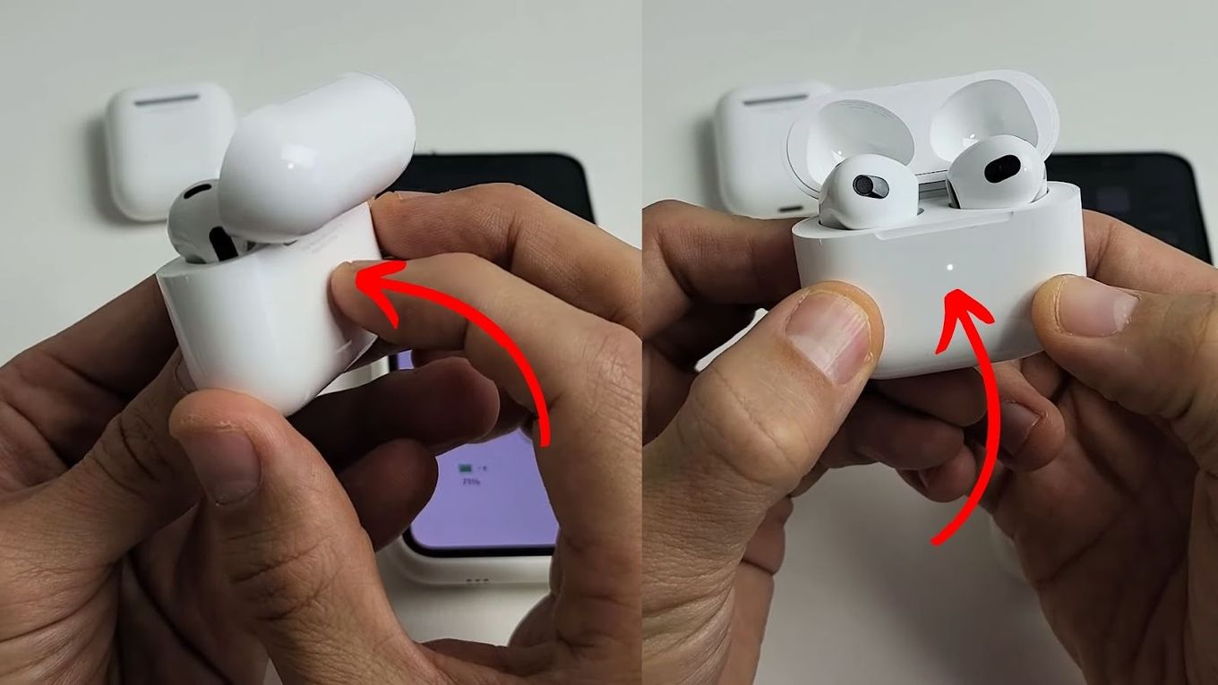 Hold Status Setup Button Fix AirPods Red Light