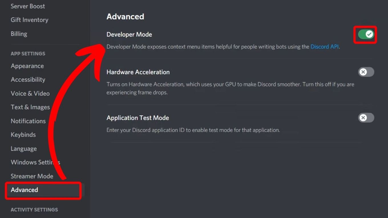 How To Turn On Discord Developer Mode