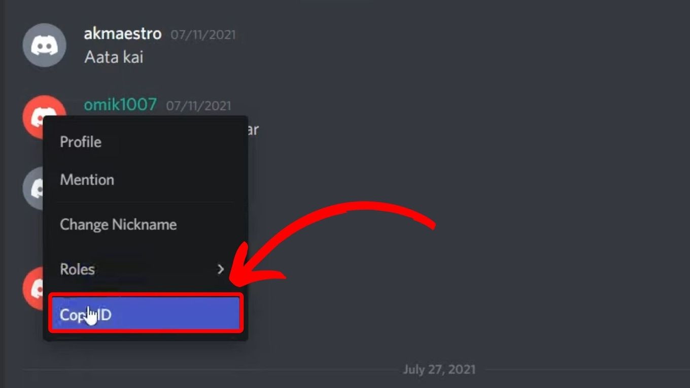 Copy ID to Find Discord User