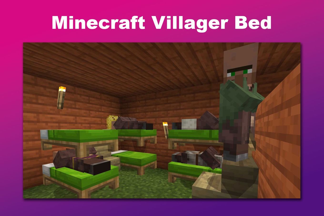 Minecraft Villager Bed
