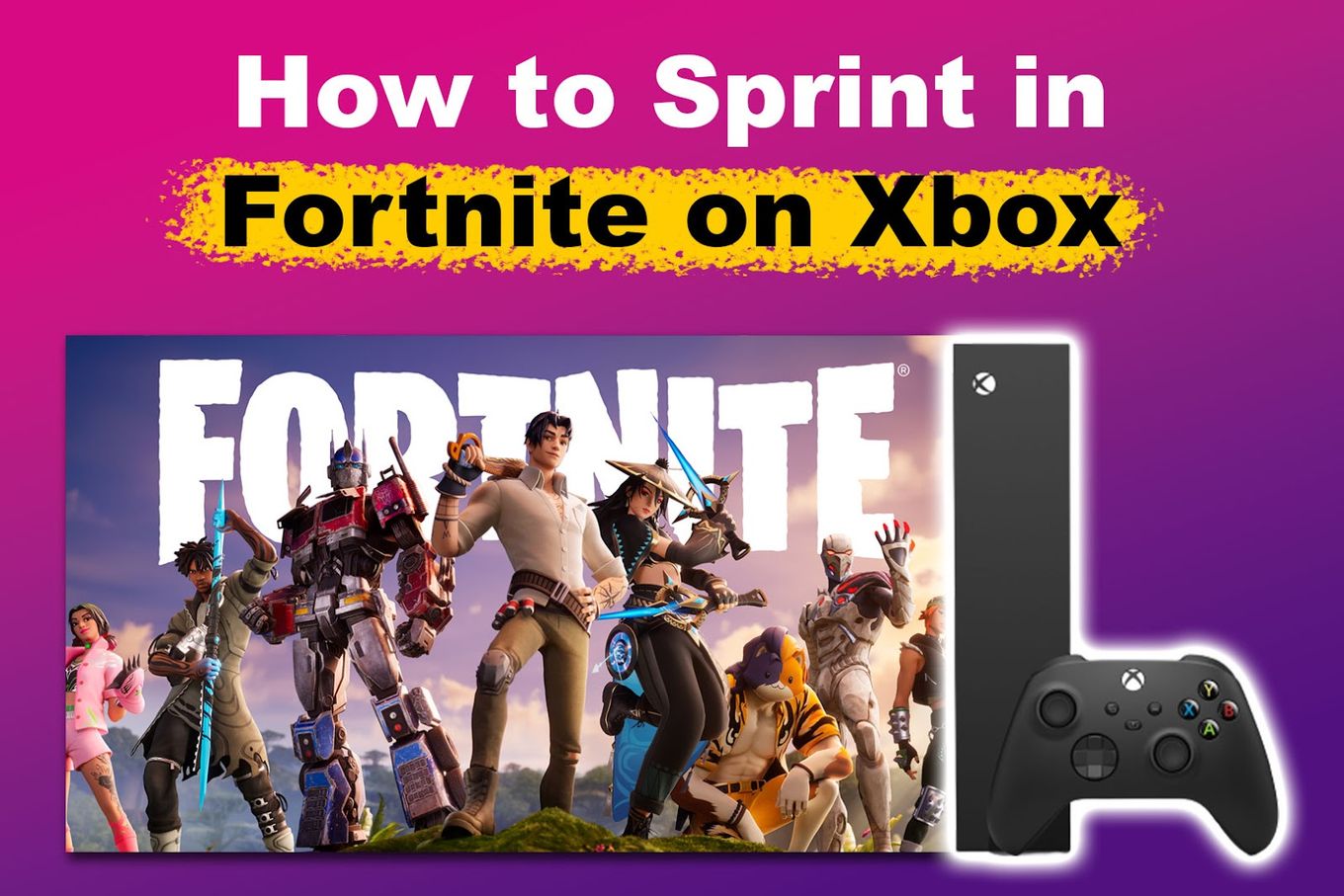 How to Sprint in Fortnite on Xbox