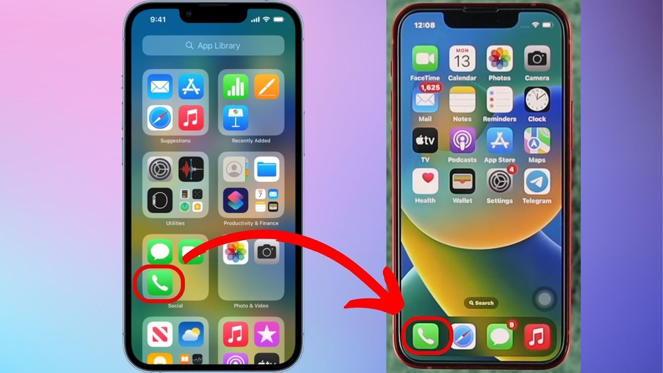 Add iPhone App to Your Home Screen from the App Library
