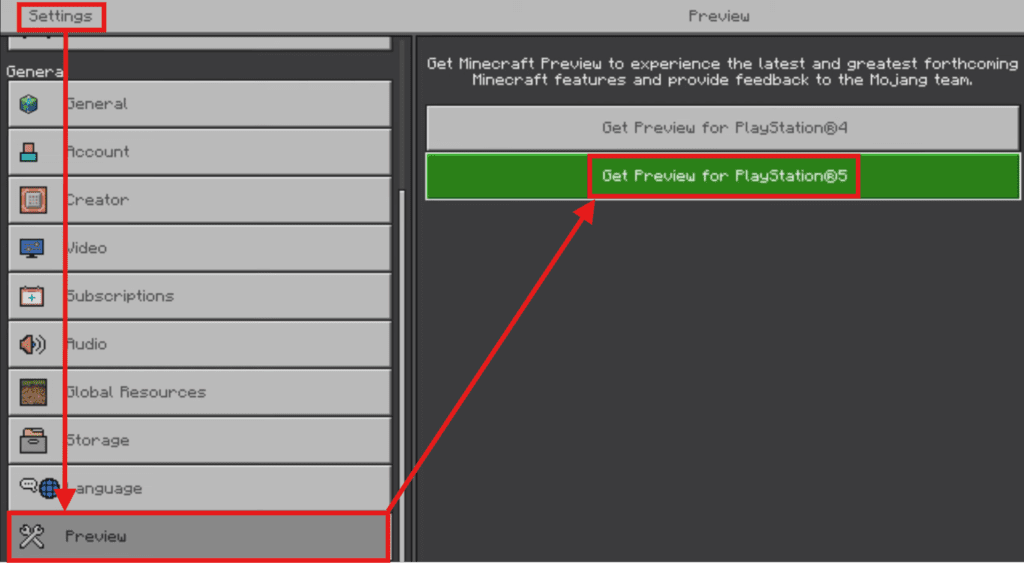 How to Play Minecraft PS5 Preview Version