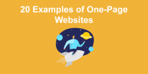 20 Examples of One Page Websites share
