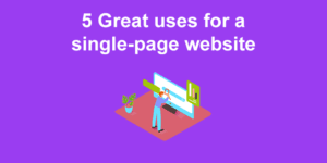 5 great uses single page website share
