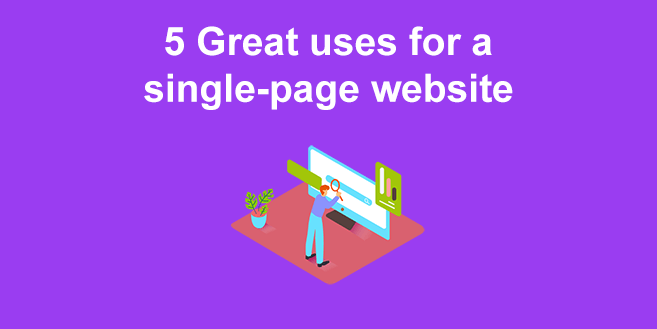 What is a one page website? [When to use it]
