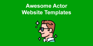 actor website templates share