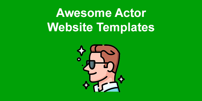 Top 15 Beautiful Actor Website Templates of 2024 [Free & Paid]