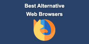 alternative web browsers share