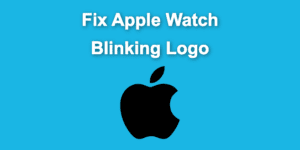 apple watch blinking logo share