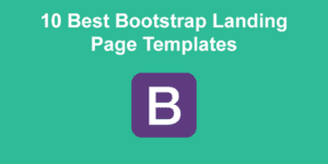 bootstrap landing page share