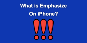 emphasize iphone share