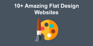 flat design website share
