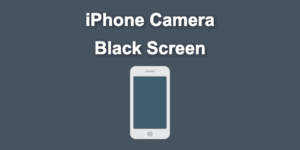 iphone camera black screen share