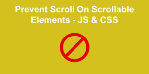 prevent scroll on scrollable element js share