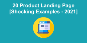 product landing page share