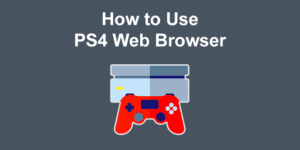 ps4 web browser share
