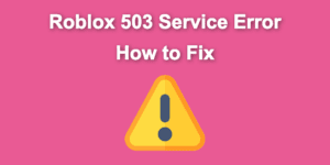 roblox 503 service error share