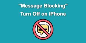 turn off message block iphone share