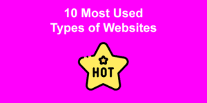 types of websites share