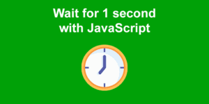 wait 1 second javascript share