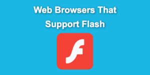 web browsers support flash share