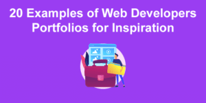 web developer portfolio examples share
