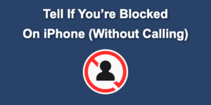 blocked iphone without calling share