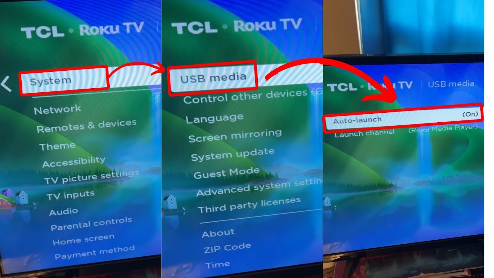 How to Turn on USB Auto-launch on TCL Roku TV